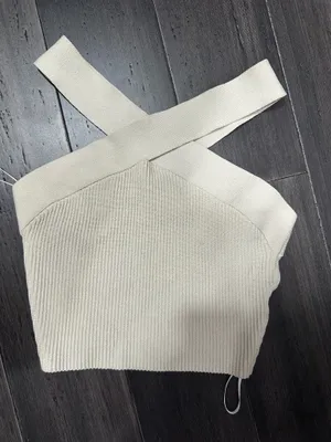 Aritzia Cross Neck Top thumbnail 1
