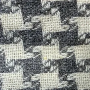 Vintage Houndstooth Skirt Women 26 Wool Grey Ivory Fairmont Sportswear Academic thumbnail 7