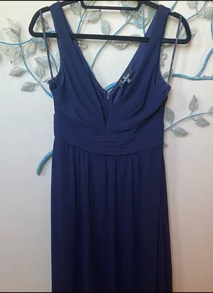 Lulu’s Leading Role Dark Blue Maxi Dress Sz M EUC thumbnail 8