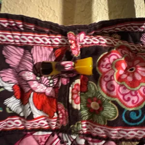 Vera Bradley Pink and Black Floral Tote thumbnail 3