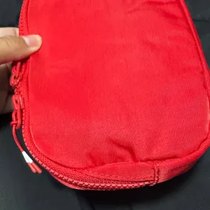 Fabletics Red Zip Travel Pouch Bag | New With Tags thumbnail 11