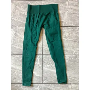 Halara NWOT Women Green Seamless High Waisted Full Length Yoga Gym Leggings M thumbnail 2