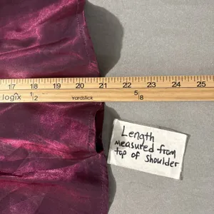 Entro Top Size Medium Grape Purple Iridescent Babydoll Dark Romantic Vamp Party thumbnail 11