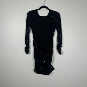 Lucy In‎ The Sky Women's twinkling Open Back Dress Sz L thumbnail 6