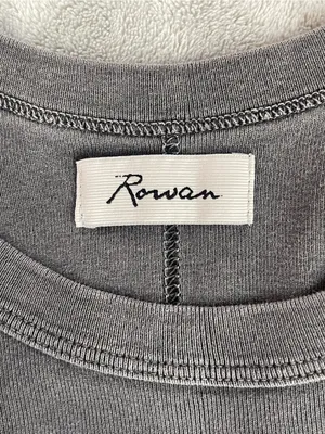 Rowan Pruitt Tank Top 100% cotton ribbed Gray boho festival casual streetwear S thumbnail 5