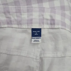 Retro Gingham High-Waisted Cropped Wide-Leg Chino Pants‎ 10 Tall thumbnail 9