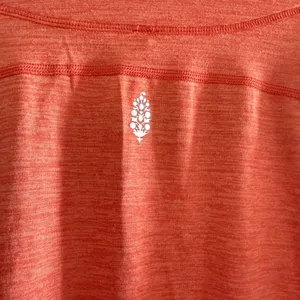 Free People Movement Orange Fearless long-sleeve cropped v-neck top athletic thumbnail 8