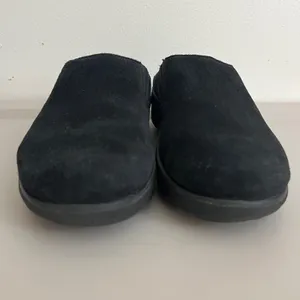 FitFlop Shuv Suede Clog Women 7 Black Microwobbleboard Slip On Comfort Shoe thumbnail 4