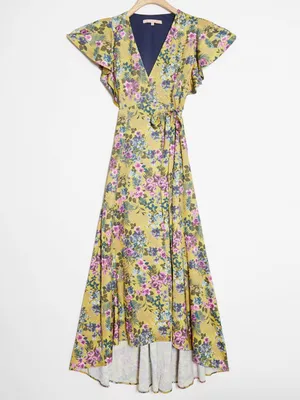 Anthropologie Hutch Pietrina Wrap Maxi Dress thumbnail 2