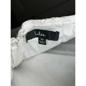 Lulu’s White Eyelet Puff Sleeve Cottagecore Midi Dress Women’s Size XS thumbnail 10