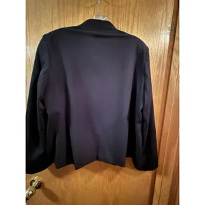 Investments Womens Size 16 Black 3 Button Front Pockets Blazer Suit Jacket Coat thumbnail 5