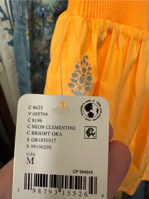 NWT Free People FP Movement Carpe Diem Shorts - Neon Clementine Orange - Medium thumbnail 9