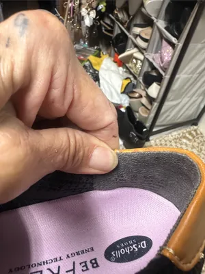 Dr. Scholl's Black Slip-On Loafers with Tan Heel Accent thumbnail 5