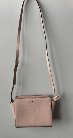 Kate Spade Light Pink Crossbody Bag Pebbled Leather Brand New thumbnail 1