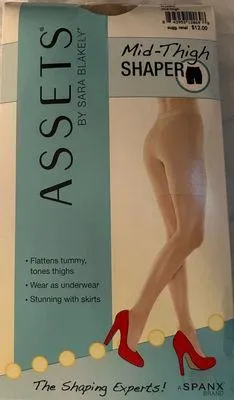 New assets by spanx nude mid thigh shaper size 5 thumbnail 1