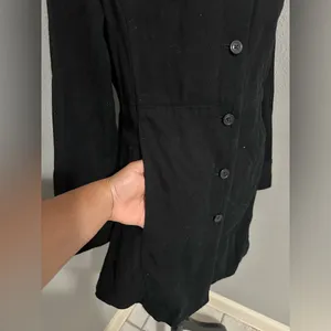 GAP Elegant Black Women's Coat COAT SIZE S in great condition 100% cotton cute 🥰 thumbnail 2