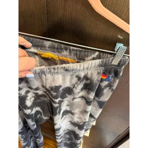 Aviator Nation black and white tie-dye joggers women's Small thumbnail 2