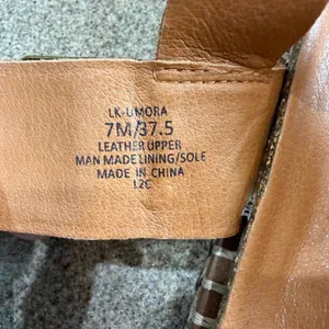 Lucky Brand Leather Sandals Women's 7M Brown Umora Platform Boho Indie Gypsy thumbnail 9