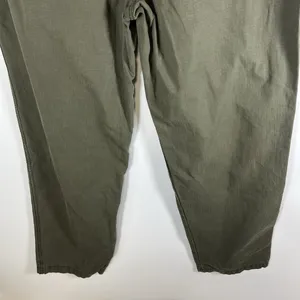 Madewell Twill Wide Leg Utility Pants Woman’s Size 32 Olive Green‎ Boho thumbnail 7