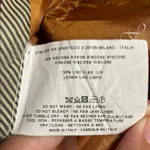 Vintage Etro‎ Cropped Trousers Dress Pants Slacks Minimalist old money Academia thumbnail 6