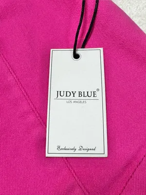 Judy Blue Pink Denim Stretchy Waistcoat Vest Size Medium thumbnail 13