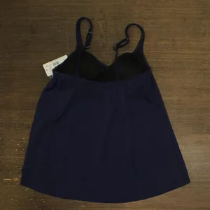 NWT Swim Solutions Midnight Princess High-Low Tankini Top 806843 Navy Blue 10 thumbnail 5