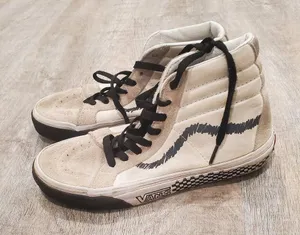 Vans SK8 Hi Reissue DIY Black/True White Unisex Skate Shoes Size 5 (M) 6½ (W) thumbnail 6