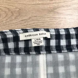 American Eagle Gingham Notched Mini Skirt thumbnail 6