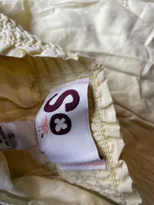 SO Pale Yellow Embroidered Circle Skirt thumbnail 2