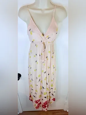 Billabong Women’s M Pink Floral Maxi Dress thumbnail 2