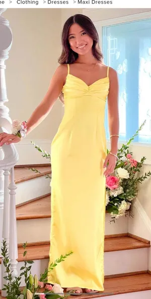 Beginning Boutique Dress Maxi Yellow thumbnail 3