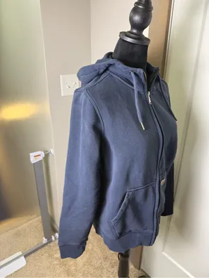 Carhartt Womens Clarksburg Full Zip Hoodie 102788 Navy Blue Heavyweight Workwear thumbnail 3