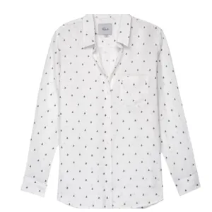 🪩 Rails Label Nautical Boat Print Button-Down Blouse Size Large thumbnail 2