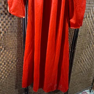 Vintage Velvet Ren-Faire Dress with Gold Trim Size L thumbnail 2