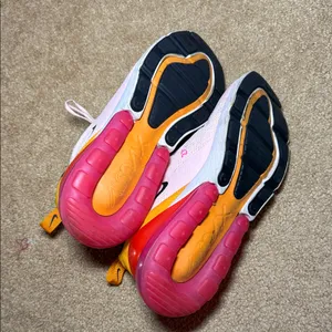 Nike Air Max 270 Light Pink and Orange Sneakers thumbnail 8