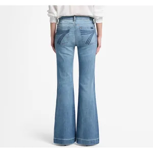 NWT 7 For All Mankind Tailorless Dojo Wide Leg‎ Trouser Jeans Mid Rise 28 thumbnail 3