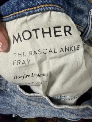 MOTHER The Rascal Ankle Fray Bonfire Lighting Blue Size 26 thumbnail 4
