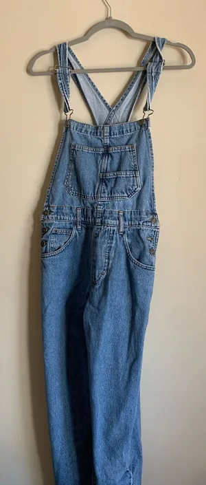 We The Free Denim Blue Overalls Women Size XS Outfit Clothing Pants Bottoms thumbnail 1