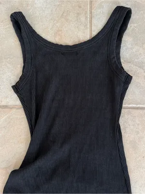 L*SPACE Sandpiper Ruched Ribbed Midi Dress in Black Size X-Small thumbnail 7