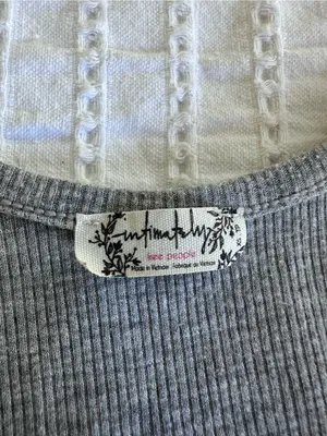 Free People - Grey oversized tank thumbnail 3