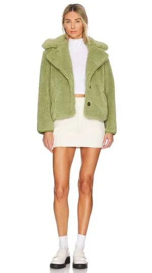 FREE PEOPLE Joplin Cozy Jacket in Sweet Pistachio Size X-Small thumbnail 9