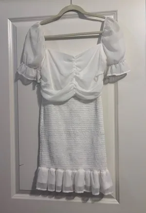 She & Sky Dress White Mini thumbnail 1