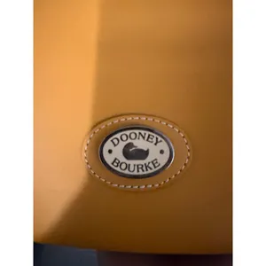 Dooney & Bourke Womens Bucket Bag Medium Yellow Leather Vintage Shoulder Tote thumbnail 3