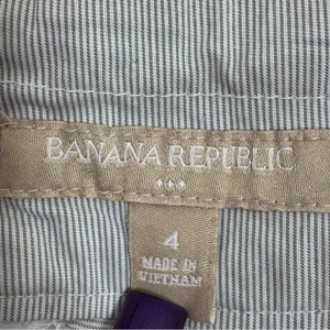 Banana Republic Micro‎ Striped Chino Shorts Grey 4 thumbnail 7