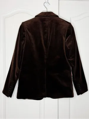 Veronica Beard Capucine Dickey Brown Corduroy Blazer Jacket Size 2 NWT thumbnail 6