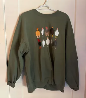 Etsy Sweatshirt Western Green Size XL thumbnail 1