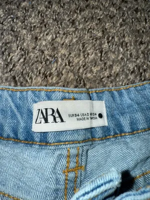 ZARA Blue Jean Skirt Mini thumbnail 2
