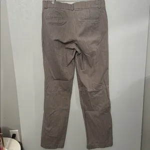 Dockers Womens Trousers Brown Pinstripe Straight Leg Stretch Pants Size 8M thumbnail 6