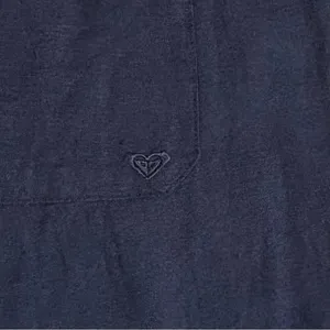 Roxy Oceanside Linen Blend Flare Beach Pants in Black Small thumbnail 13