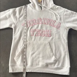 J. America Women’s Virginia Tech White College Hoodie Embroidered Size S NEW thumbnail 6